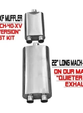 Solo Performance Eco-Mach-40-XV Dual Catback Exhaust System - Louder Version (132" Wheel Base) Ford F-150 V6 2015-2019                                     - 993132SL - Image 6