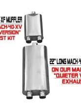 Solo Performance Eco-Mach-44-XV Dual Catback Exhaust System - Quieter Version (132" Wheel Base) Ford F-150 V6 2015-2019                                     - 993134SL - Image 6