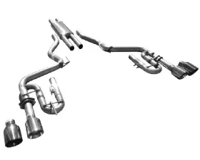 Solo Performance Mach-XJ Catback Exhaust System (Black Tips) Ford Mustang V6 2015-2022