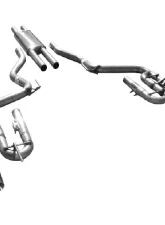 Solo Performance Mach-XJ Catback Exhaust System (Black Tips) Ford Mustang V6 2015-2022                                     - 993137BK - Image 6