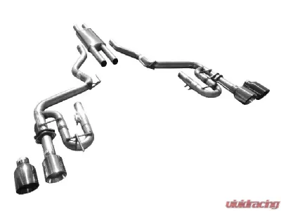 Solo Performance Mach-XJ Catback Exhaust System (Black Tips) Ford Mustang V6 2015-2022 - 993137BK