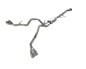 Solo Performance Mach-X-Eco-Dual-QT Catback Exhaust Kit w/ Extra Resonator (145