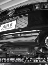 Solo Performance Axle-Back Exhaust System (Black Tips) Ford Mustang GT 2011-2014                                     - 993148BK - Image 6