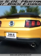Solo Performance Street-Race Catback Exhaust System (Black Tips) Ford Mustang GT 2011-2014                                     - 993152BK - Image 7