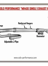 Solo Performance MR400 Single 4" Catback Exhaust System (145" Wheel Base) Ford F-150 2011-2014                                     - 993166SL - Image 2