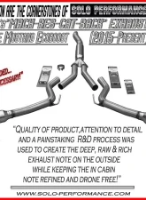 Solo Performance Catback Exhaust System (Black Tips) Ford Mustang Ecoboost 2015-2022                                     - 993176BK - Image 4