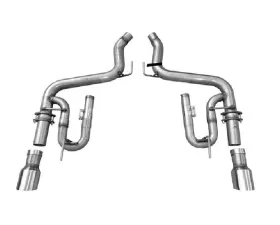 Solo Performance Axle-Back-XV Exhaust System (Black Tips) Ford Mustang GT 2015-2022