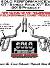 Solo Performance Street-Race-XV Catback Exhaust System (Black Tips) Ford Mustang GT 2015-2022                                     - 993183BK - Image 4