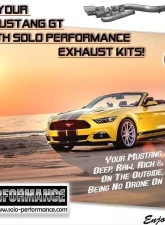Solo Performance Street-Race-XV Catback Exhaust System (Black Tips) Ford Mustang GT 2015-2022                                     - 993183BK - Image 7