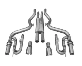 Solo Performance Mach-XV Catback Exhaust System (Black Tips) Ford Mustang GT 2015-2022