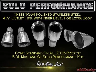 Solo Performance Mach-XV Catback Exhaust System Ford Mustang GT 2015-2022 - 993185SL
