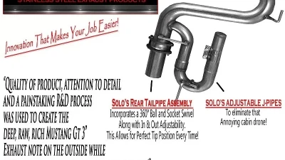 Solo Performance Mach-XVIII Exhaust System Ford Mustang GT 2018+                                     - 993193SL - Image 4