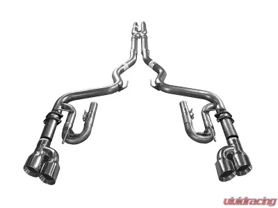 Solo Performance Street-Race-XVIII Exhaust System (Black Tips) Ford Mustang GT 2018+ - 993197BK