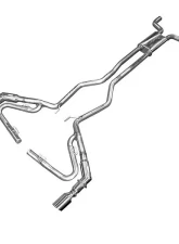 Solo Performance Mach-X-LLT w/ J-Pipes Catback Exhaust Kit Chevrolet Camaro V6 2010-2015                                     - 993902SL - Image 5