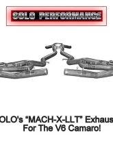 Solo Performance Mach-X-LLT w/ J-Pipes Catback Exhaust Kit Chevrolet Camaro V6 2010-2015                                     - 993902SL - Image 2