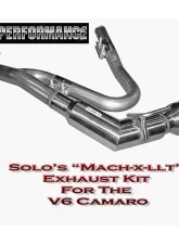 Solo Performance Mach-X-LLT w/ J-Pipes Catback Exhaust Kit Chevrolet Camaro V6 2010-2015                                     - 993902SL - Image 5