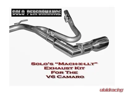Solo Performance Mach-X-LLT w/ J-Pipes Catback Exhaust Kit Chevrolet Camaro V6 2010-2015 - 993902SL