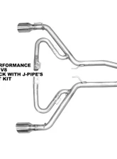 Solo Performance Axle-Back w/ J-Pipes Exhaust Kit Chevrolet Camaro SS V8 Coupe AT/MT 2010-2015                                     - 993905SL - Image 3
