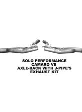 Solo Performance Axle-Back w/ J-Pipes Exhaust Kit Chevrolet Camaro SS V8 Coupe AT/MT 2010-2015                                     - 993905SL - Image 4