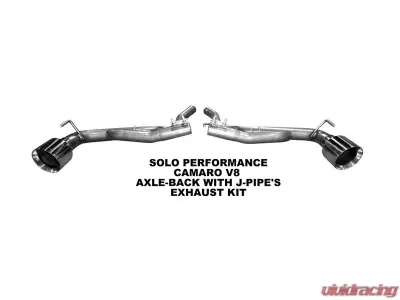 Solo Performance Axle-Back w/ J-Pipes Exhaust Kit Chevrolet Camaro SS V8 Coupe AT/MT 2010-2015 - 993905SL