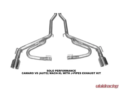 Solo Performance Mach-XL w/ J-Pipes Catback Exhaust Kit Chevrolet Camaro SS V8 AT 2010-2015 - 993925SL