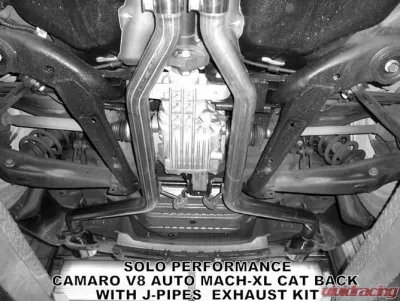 Solo Performance Mach-XL w/ J-Pipes Catback Exhaust Kit Chevrolet Camaro SS V8 AT 2010-2015 - 993925SL