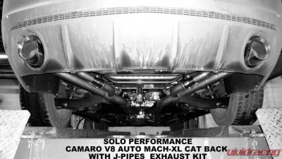 Solo Performance Mach-XL w/ J-Pipes Catback Exhaust Kit Chevrolet Camaro SS V8 AT 2010-2015 - 993925SL