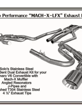 Solo Performance Mach-X-LFX w/ J-Pipes Catback Exhaust Kit Chevrolet Camaro V6 2010-2015                                     - 993961SL - Image 3