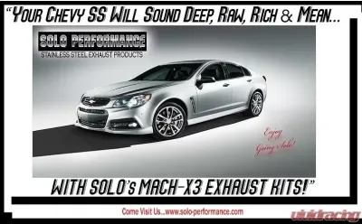 Solo Performance Mach-X3-XF Catback 3" Exhaust Kit Chevrolet SS 2014-2018 - 993987SL