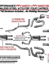 Solo Performance Mach-Balanced Catback Exhaust Kit Chevrolet Caprice PPV 2011-2018                                     - 993993SL - Image 2