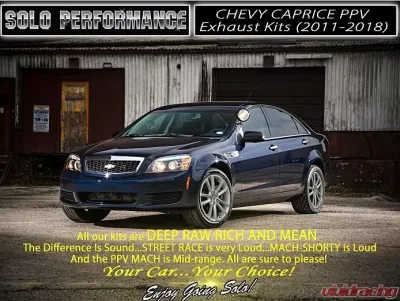 Solo Performance 3" Street-Race-X3 Catback Exhaust Kit Chevrolet Caprice PPV 2011-2018 - 994001SL