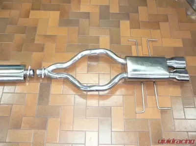 Solo Performance SQR-2 Rear Center Dual Catback Exhaust System Pontiac Solstice NA 2006-2009 - 994103SL