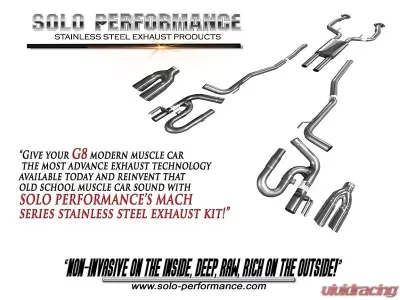 Solo Performance Mach-Balanced Catback Exhaust System Pontiac G8 V6 2008-2009 - 994187SL