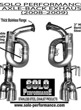 Solo Performance 3" Axle-Back Exhaust System w/ 3.5" Tips Pontiac G8 V8 2008-2009                                     - 994189SL - Image 2