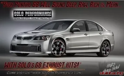 Solo Performance 3" Axle-Back Exhaust System w/ 3.5" Tips Pontiac G8 V8 2008-2009 - 994189SL