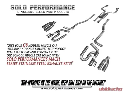 Solo Performance Mach Catback Exhaust System Pontiac G8 V8 2008-2009 - 994190SL
