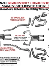 Solo Performance Mach-Shorty Catback Exhaust System Pontiac G8 V8 2008-2009                                     - 994194SL - Image 2
