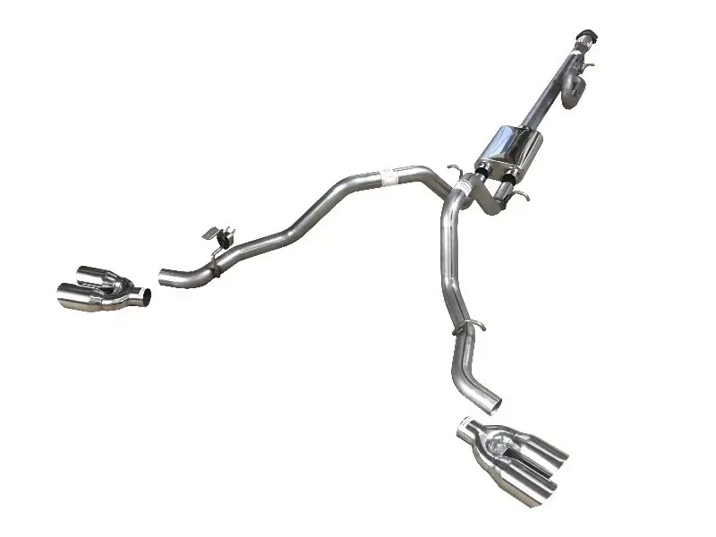 Solo Performance Mach-40 Catback Dual Exhaust Kit w/ Black Tips Chevrolet Silverado 5.3L 2014-2018 - 994340BK