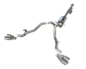 Solo Performance Mach-40 Catback Dual Exhaust Kit w/ Standard Tips Chevrolet Silverado 5.3L 2014-2018