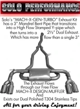 Solo Performance Mach-X-Gen-Turbo Catback Exhaust System Hyundai Genesis Turbo 2010-2014                                     - 994920SL - Image 3