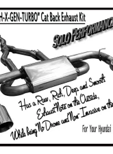 Solo Performance Mach-X-Gen-Turbo Catback Exhaust System Hyundai Genesis Turbo 2010-2014                                     - 994920SL - Image 4