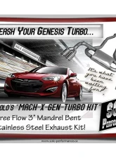 Solo Performance Mach-X-Gen-Turbo Catback Exhaust System Hyundai Genesis Turbo 2010-2014                                     - 994920SL - Image 5