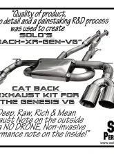 Solo Performance Mach-XR-Gen-V6 Catback Exhaust System Hyundai Genesis NA 2010-2014                                     - 994976SL - Image 3