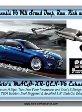 Solo Performance Mach-XR-Gen-V6 Catback Exhaust System Hyundai Genesis NA 2010-2014                                     - 994976SL - Image 5