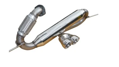 Solo Performance Rear Center Dual Catback Exhaust System Smart Car 2007-2015                                     - 996761SL - Image 4