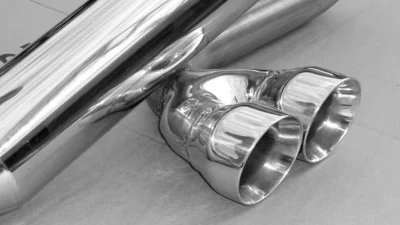 Solo Performance Rear Center Dual Catback Exhaust System Smart Car 2007-2015                                     - 996761SL - Image 4