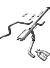 Solo Performance Mach-40-XV Dual Catback Exhaust System - Louder Version (157" Wheel Base) Ford F-150 5.0L 2015-2019                                     - 998170SL - Image 6