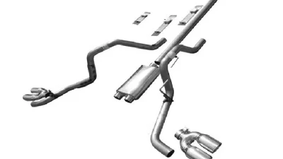 Solo Performance Mach-40-XV Dual Black Catback Exhaust System - Louder Version (132" Wheel Base) Ford F-150 5.0L 2015-2019                                     - 998132BK - Image 6