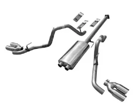 Solo Performance Mach-44-XV Dual Black Catback Exhaust System - Quieter Version (145