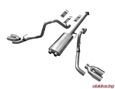 Solo Performance Mach-44-XV Dual Catback Exhaust System - Quieter Version (145" Wheel Base) Ford F-150 5.0L 2015-2019 - 998144SL